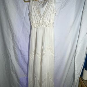 Chelsea and Violet full white summer dress.
